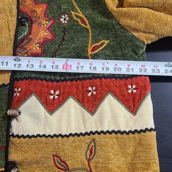 Vintage Daniel K New York USA Sweater Jacket Abstract Granny Art to Wear Large - Picture 4 of 11